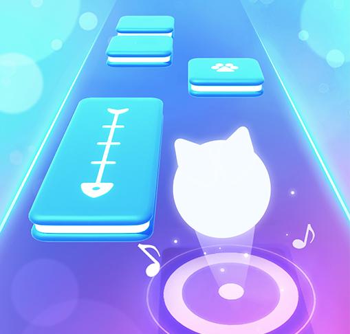 Music Cat! Piano Tiles Game 3D