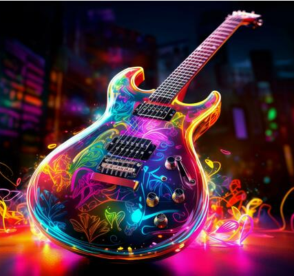 Neon Guitar